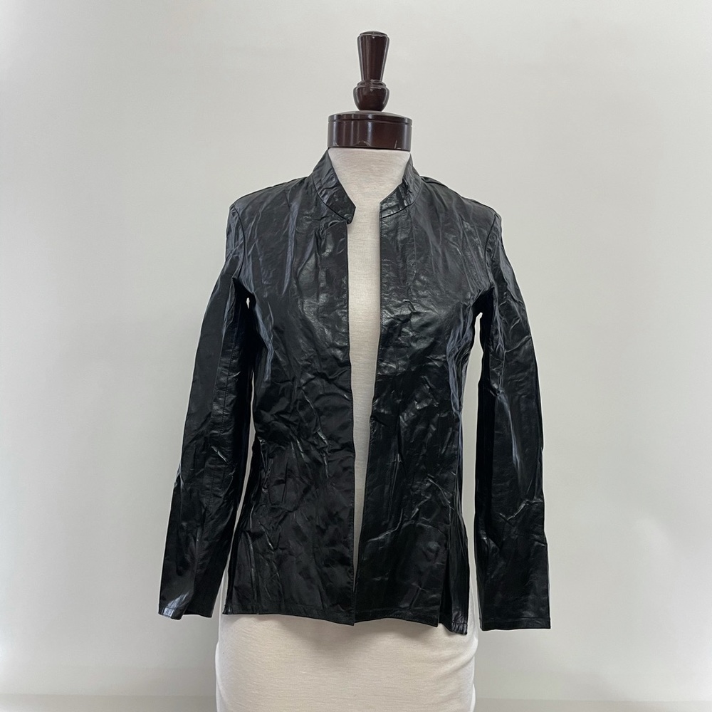 Theyskens' Theory Nabi Leather Jacket Black